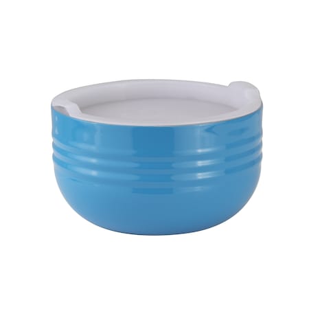 Bon Chef Cold Wave Bowl & Stacking Cover  7 1/8" Dia X 4" H  1 Qt 20 Oz 9318CARIBBEANBLUE